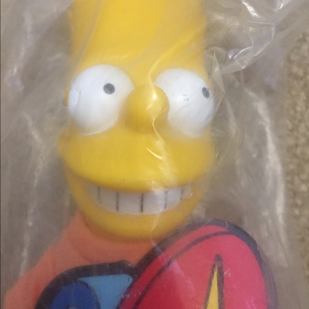 Bart Simpson NWT collectible cartoon doll vintage NEVER opened - Picture 3 of 4